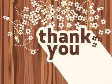 Thank You Card Template Vector