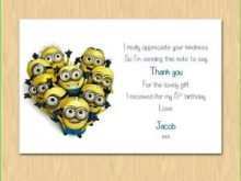 33 Best Minion Thank You Card Template for Ms Word by Minion Thank You Card Template