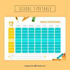 33 Blank Back To School Schedule Template in Photoshop by Back To School Schedule Template