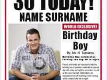 33 Blank Birthday Card Newspaper Templates Download with Birthday Card Newspaper Templates