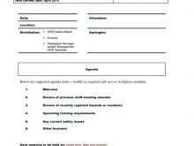 33 Blank Meeting Agenda Template Nz Now for Meeting Agenda Template Nz