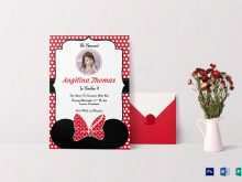 Birthday Card Template Minnie Mouse