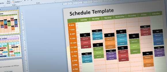 33 Create Class Schedule Template Powerpoint in Photoshop with Class Schedule Template Powerpoint