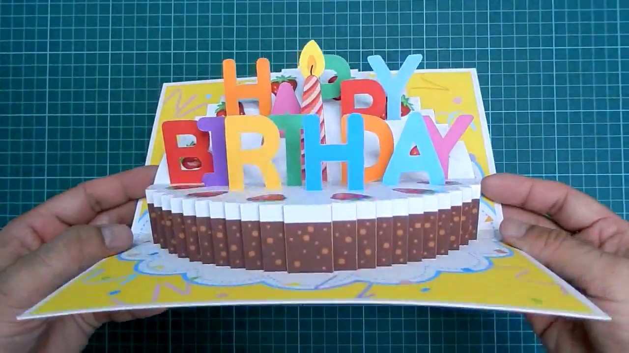 33 Create Pop Up Card Tutorial Happy Birthday Layouts by Pop Up Card Tutorial Happy Birthday
