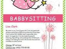 33 Creating Babysitter Flyers Template Now with Babysitter Flyers Template