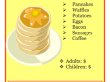 33 Creating Pancake Breakfast Flyer Template For Free by Pancake Breakfast Flyer Template