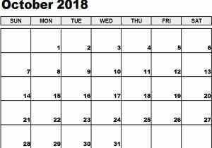33 Creative Daily Calendar Template October 2018 Maker with Daily Calendar Template October 2018