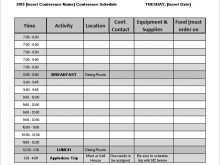 Event Agenda Template Word