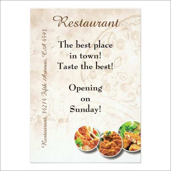 Invitation Card Format For Restaurant Opening - Cards Design Templates