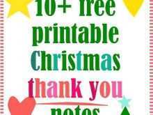 Free Printable Christmas Thank You Card Templates