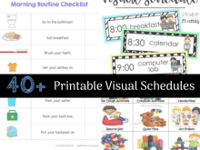33 Customize Visual Schedule Template Printable Templates for Visual Schedule Template Printable