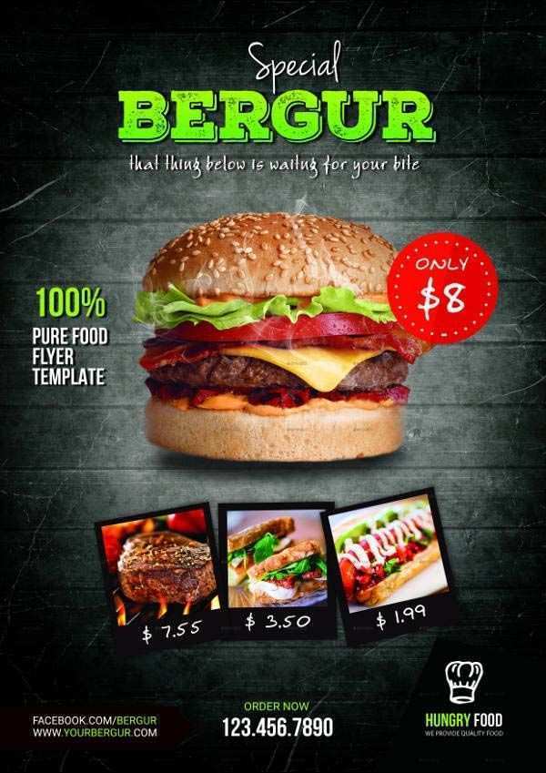 33 Format Burger Promotion Flyer Template with Burger Promotion Flyer Template