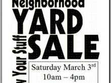 33 Format Community Yard Sale Flyer Template Maker with Community Yard Sale Flyer Template