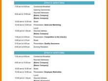 33 Format Event Agenda Template Free for Ms Word by Event Agenda Template Free