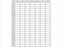 33 Free Blank Weekly Class Schedule Template in Word for Blank Weekly Class Schedule Template