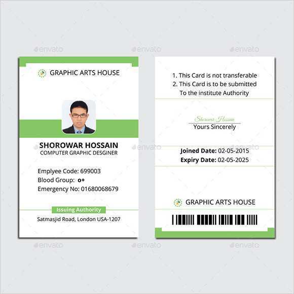 33 Free Id Card Template Back And Front in Photoshop by Id Card Template Back And Front