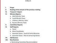 33 Free Printable Agenda Template For Church Meeting PSD File with Agenda Template For Church Meeting