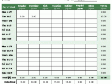 33 Free Printable Biweekly Time Card Template Excel Templates with Biweekly Time Card Template Excel