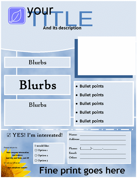 33 Free Printable Blank Flyer Templates Microsoft Word Formating for Blank Flyer Templates Microsoft Word