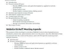 33 Free Printable Kickoff Meeting Checklist And Agenda Template Formating for Kickoff Meeting Checklist And Agenda Template