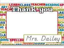 33 Free Printable Thank You Card Template For Teachers Layouts with Thank You Card Template For Teachers