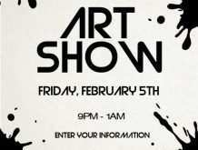 33 How To Create Art Show Flyer Template Free Maker with Art Show Flyer Template Free