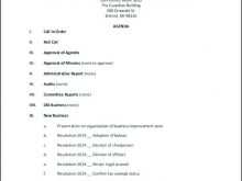 Board Meeting Agenda Template