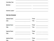 33 How To Create Interview Schedule Template Research Now by Interview Schedule Template Research