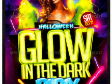 33 Online Glow In The Dark Party Flyer Template Free Download for Glow In The Dark Party Flyer Template Free