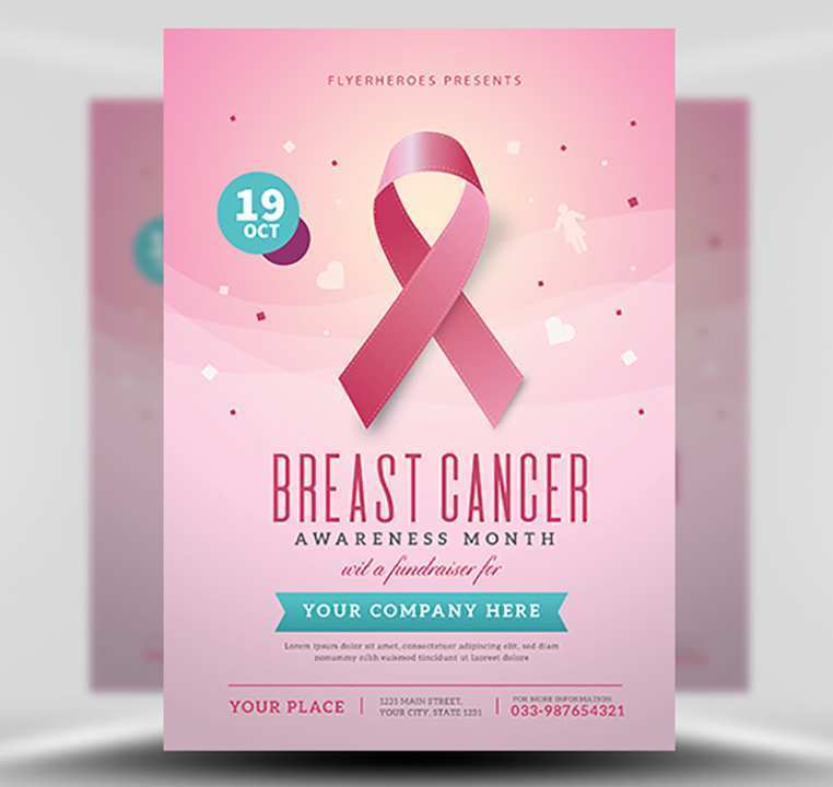 33 Printable Breast Cancer Awareness Flyer Template for Ms Word by Breast Cancer Awareness Flyer Template