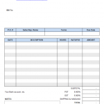 Freelance Editor Invoice Template