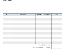 33 Report Blank Generic Invoice Template For Free for Blank Generic Invoice Template