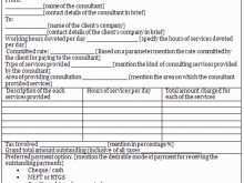 Management Consulting Invoice Template
