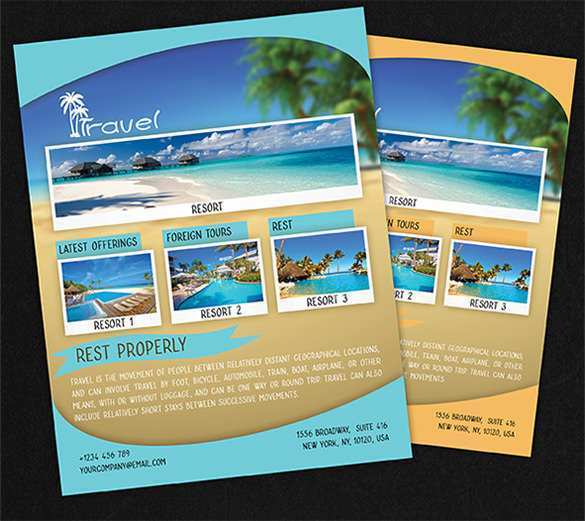 33 Report Travel Flyer Template Free Photo with Travel Flyer Template Free