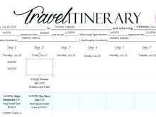 33 Report Travel Itinerary Template For Executives Now with Travel Itinerary Template For Executives