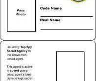 007 Id Card Template