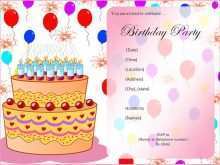 33 Standard Birthday Card Invitation Templates For Word Now with Birthday Card Invitation Templates For Word