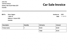 33 Standard Car Invoice Template Photo with Car Invoice Template