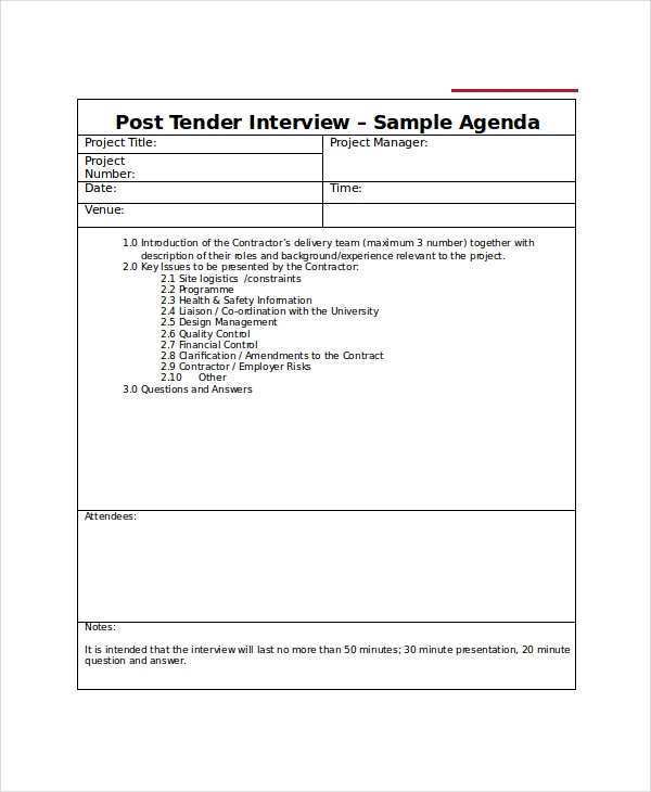 33 Standard Interview Agenda Example in Photoshop with Interview Agenda Example