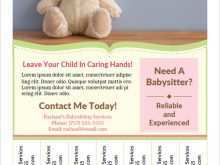 33 The Best Babysitter Flyer Template Formating with Babysitter Flyer Template