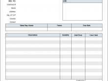 33 The Best Blank Labor Invoice Template Now for Blank Labor Invoice Template