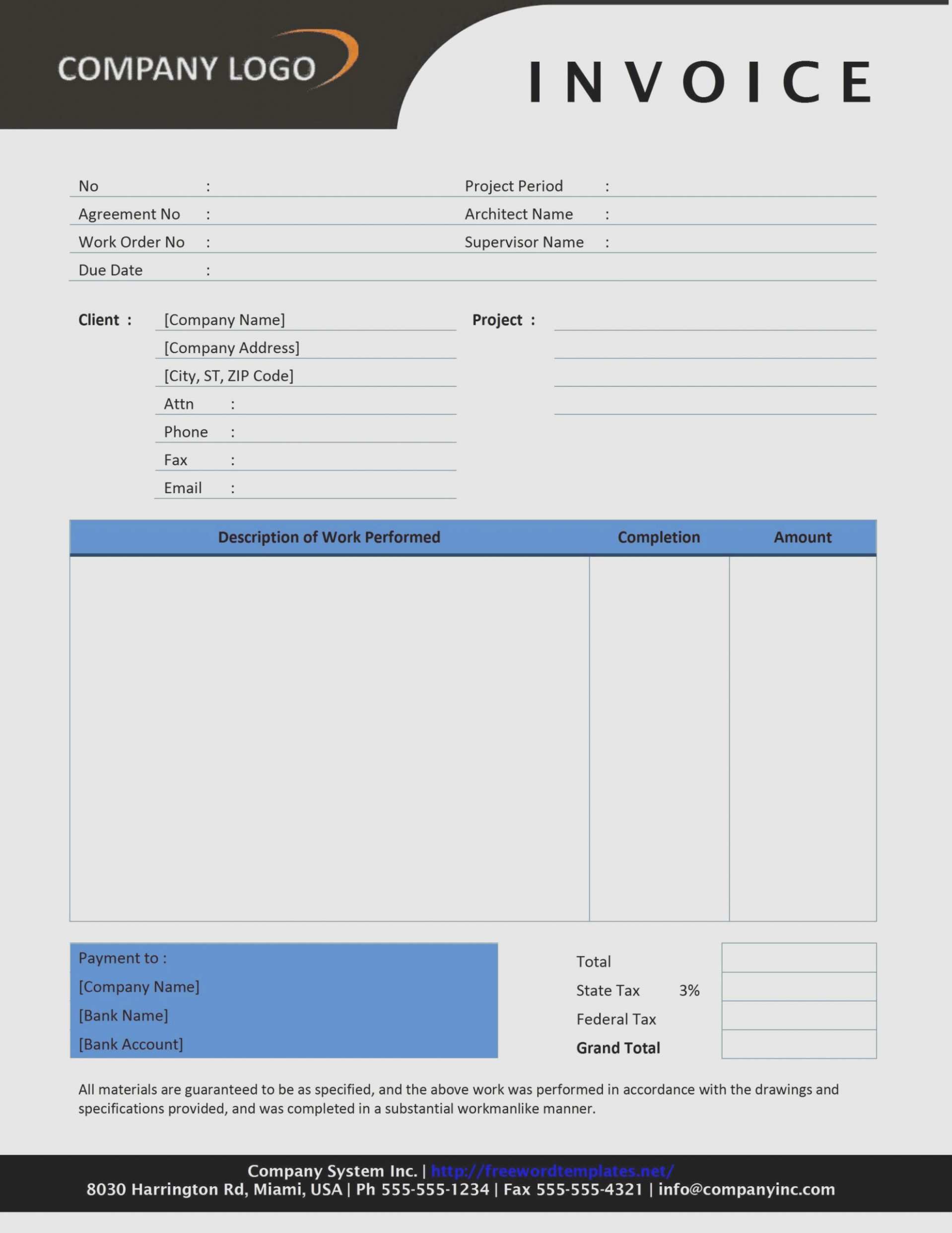 33 The Best Construction Job Invoice Template PSD File by Construction Job Invoice Template