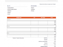 33 The Best Standard Contractor Invoice Template Templates for Standard Contractor Invoice Template