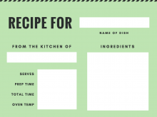 33 Visiting 8 X 11 Recipe Card Template in Photoshop by 8 X 11 Recipe Card Template