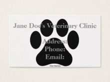 33 Visiting Business Card Template Paw Print PSD File with Business Card Template Paw Print