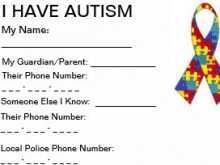 34 Autism Id Card Template for Ms Word with Autism Id Card Template