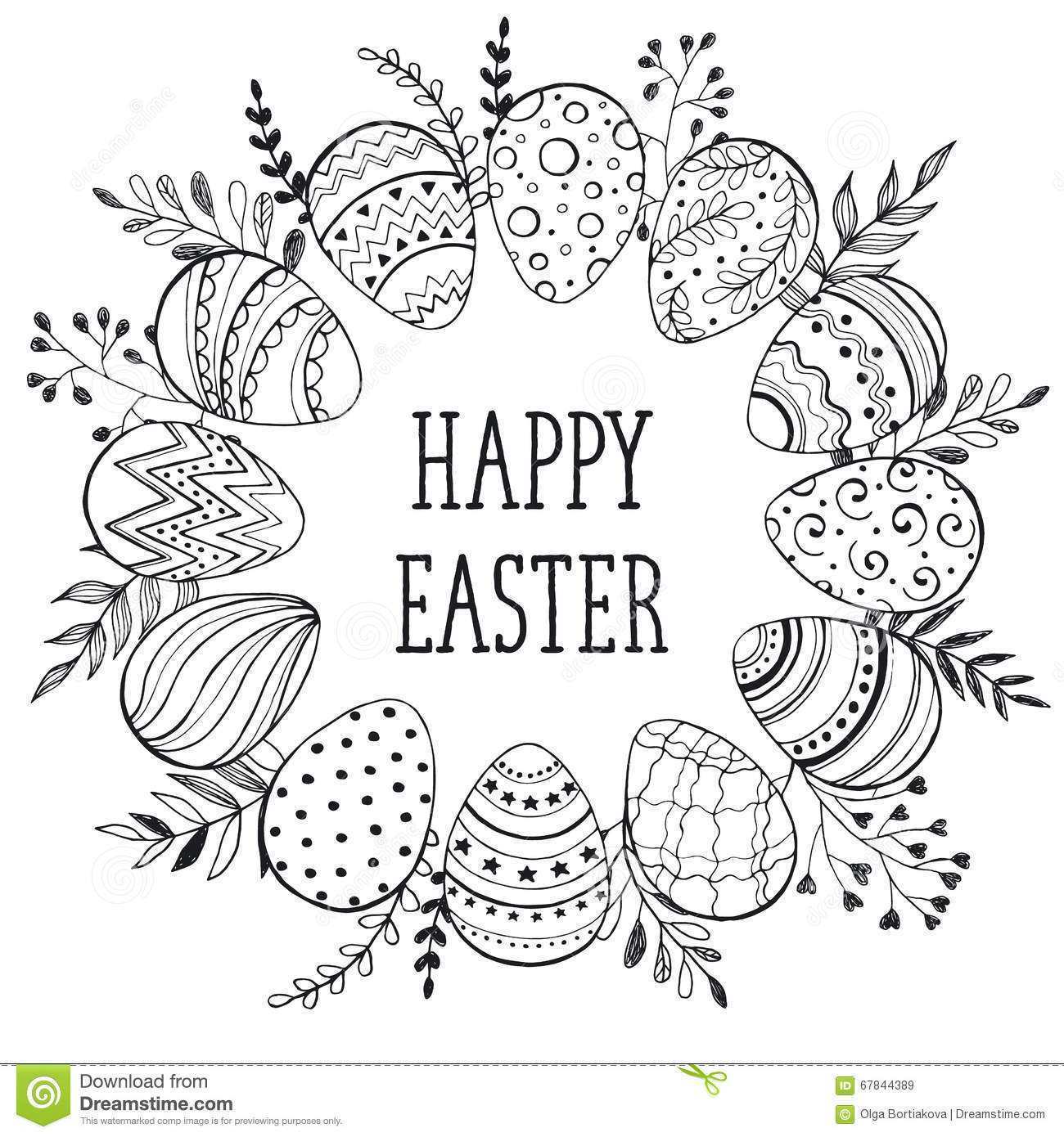 34 Best Easter Card Black And White Templates Templates for Easter Card Black And White Templates