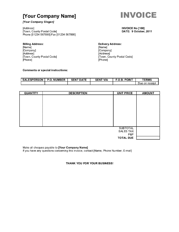 34 Best Ltd Company Invoice Template Uk Formating for Ltd Company Invoice Template Uk