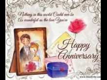 34 Best Wedding Anniversary Card Template Online for Ms Word by Wedding Anniversary Card Template Online