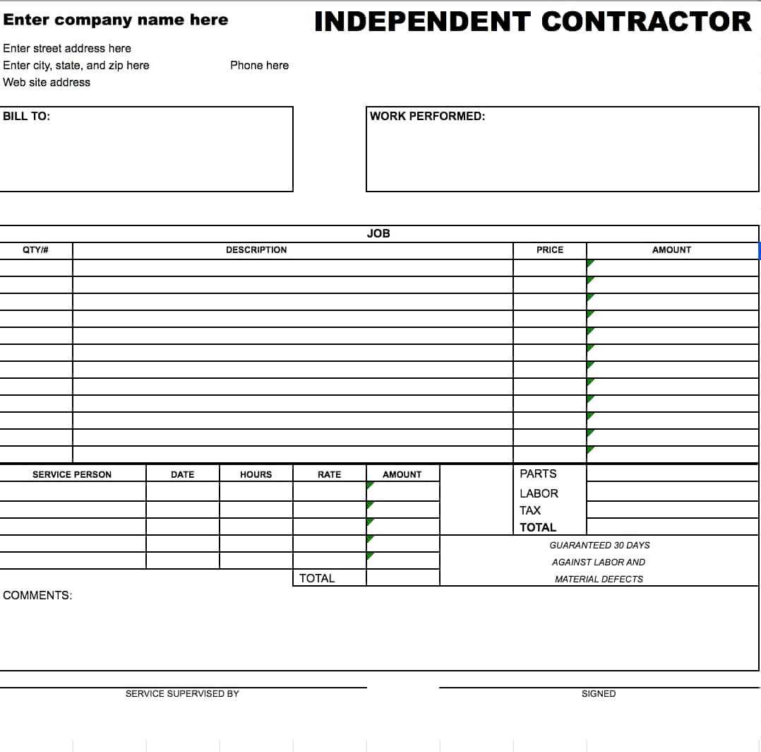 34 Blank Basic Labor Invoice Template Layouts with Basic Labor Invoice Template